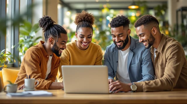 software developers collaborating on code review